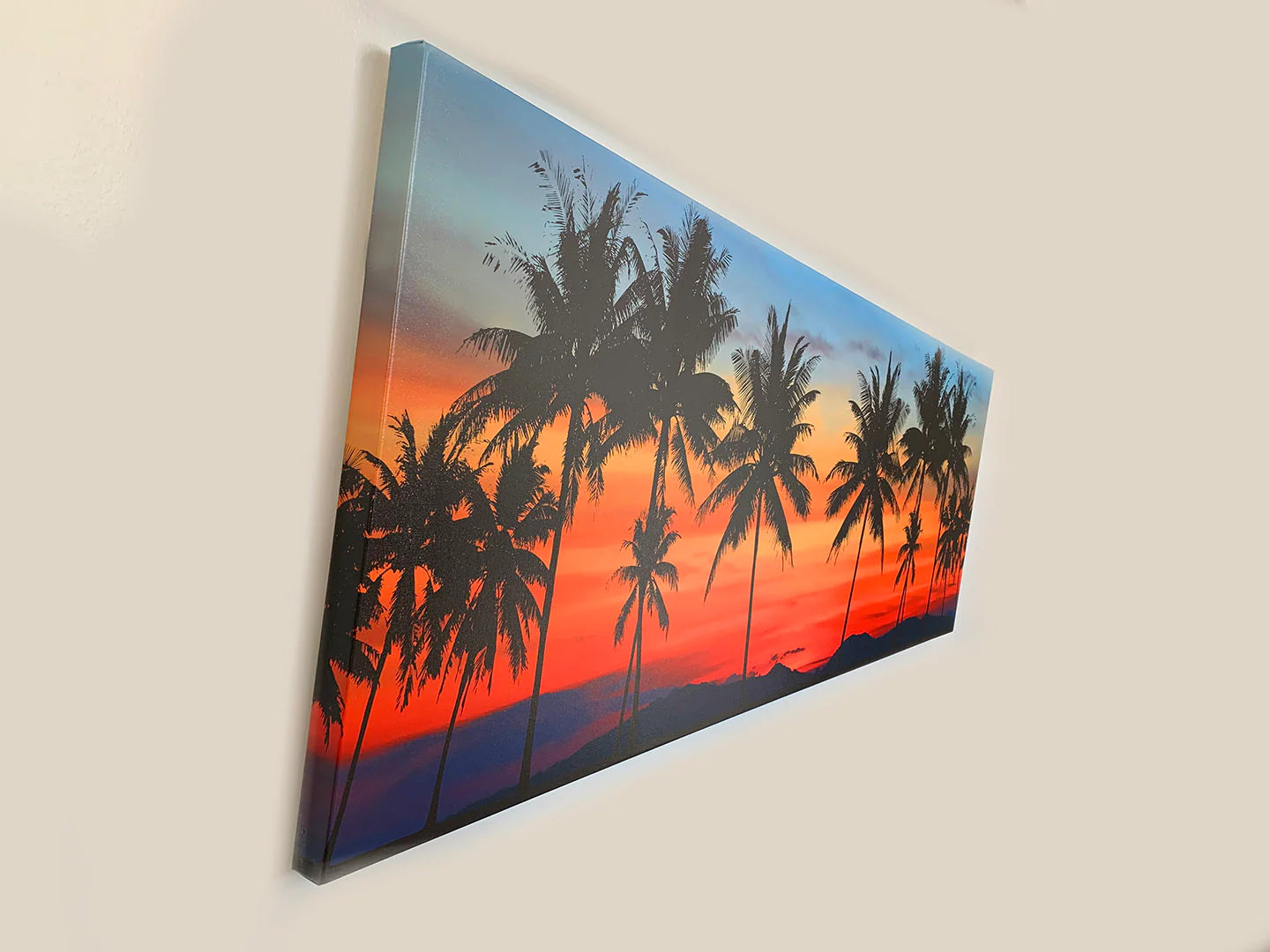 Hawaiian Sunset Canvas Art 72" x 24"