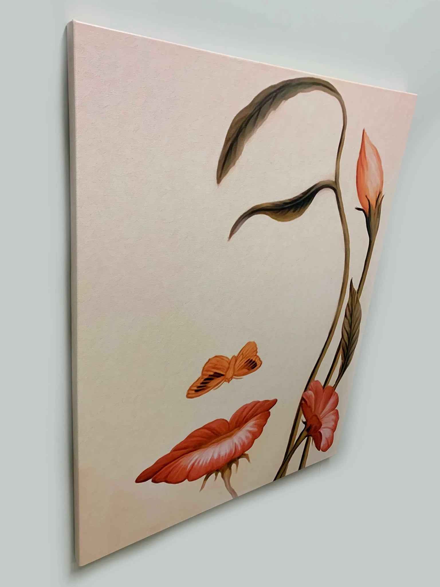 Abstract Flower Face Fine Art Canvas 36" x 48"