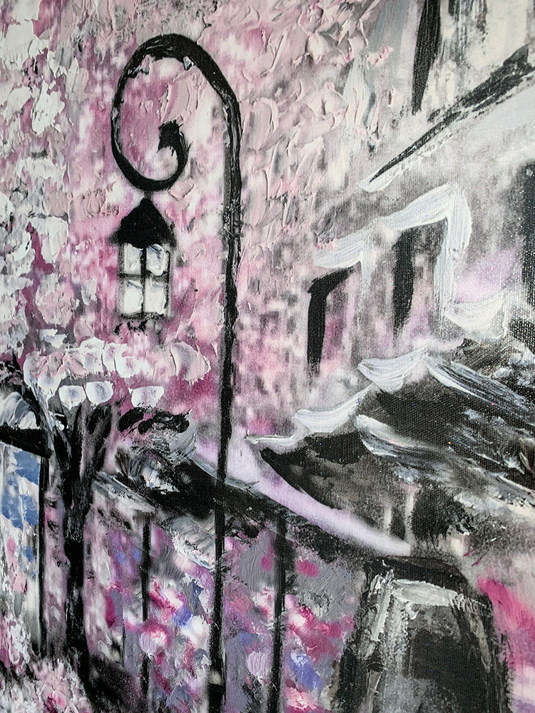 Pretty Pink Paris Canvas Art 46" X 36"