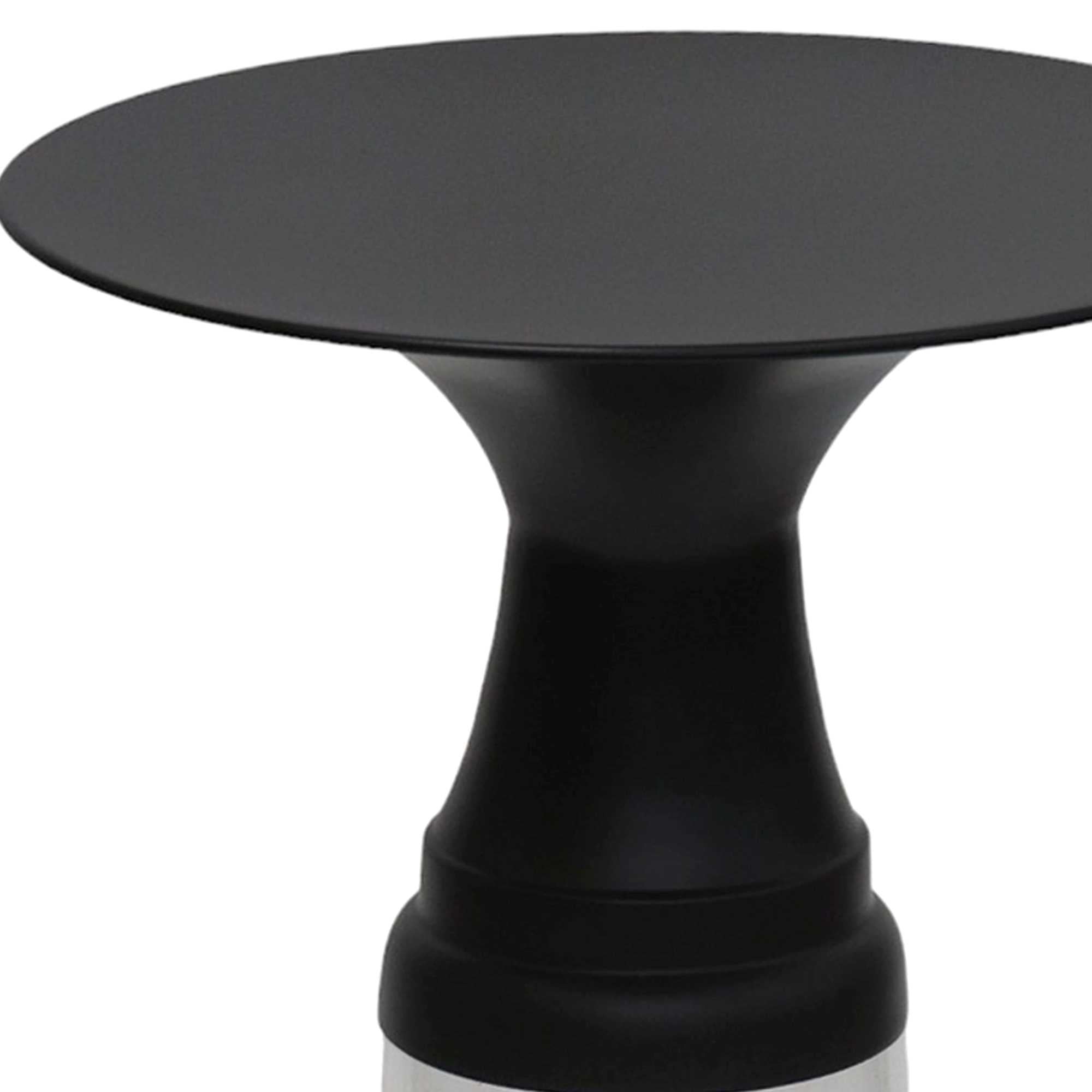 Indigo Accent Table In Clear & Black 501-308CL