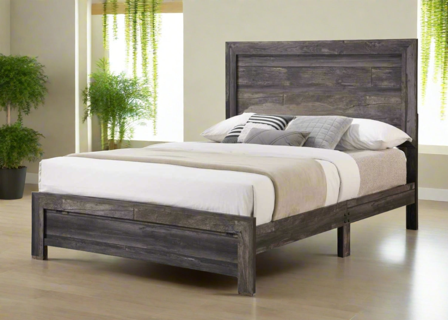 Jack Wooden Gray Bed