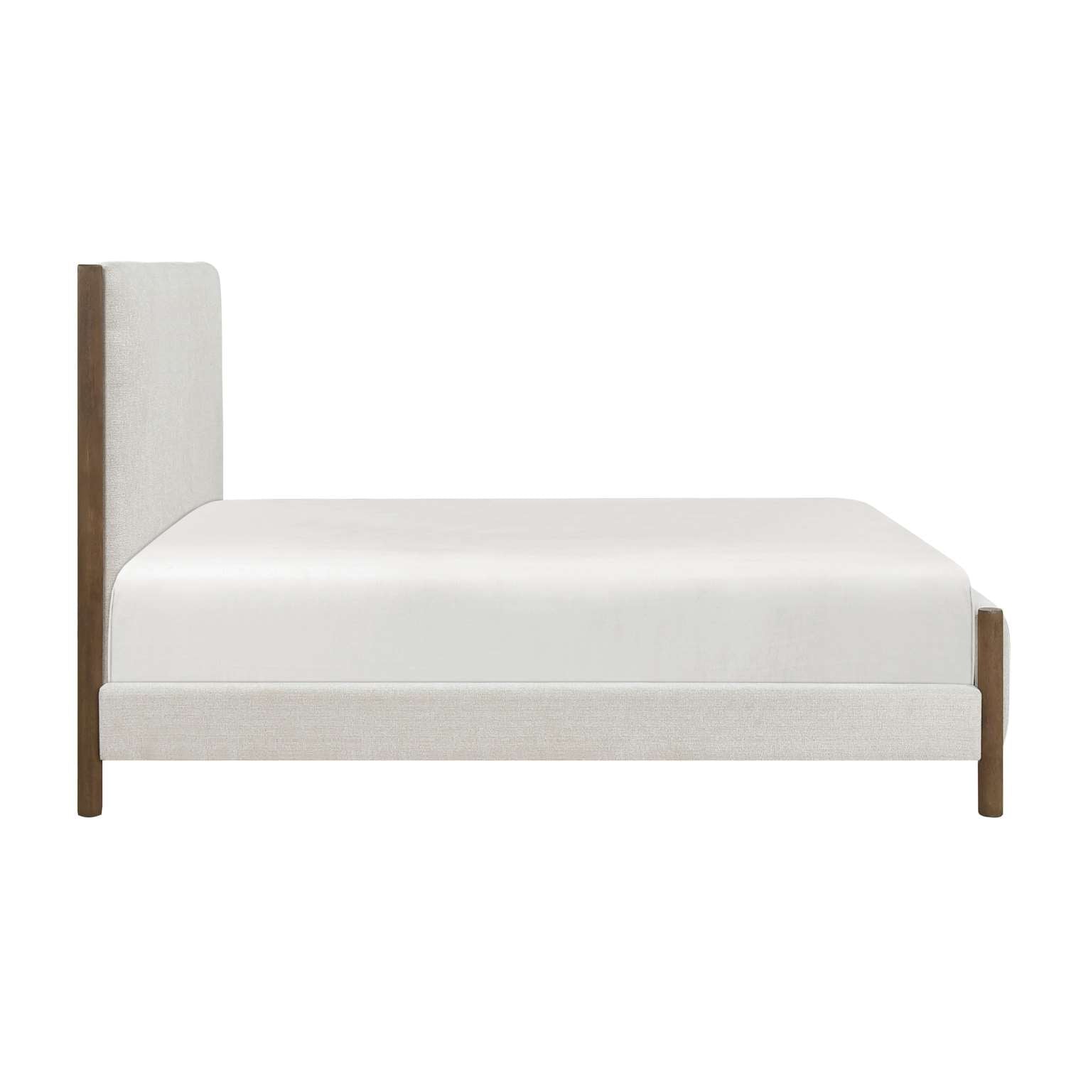 Julian Beige Chenille Fabric Bed 1587