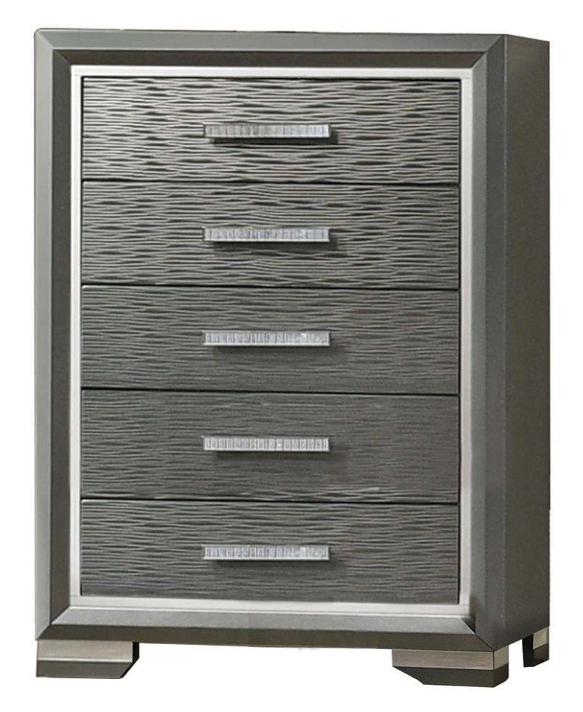 Juliette 5 Drawer Chest Gray 1461