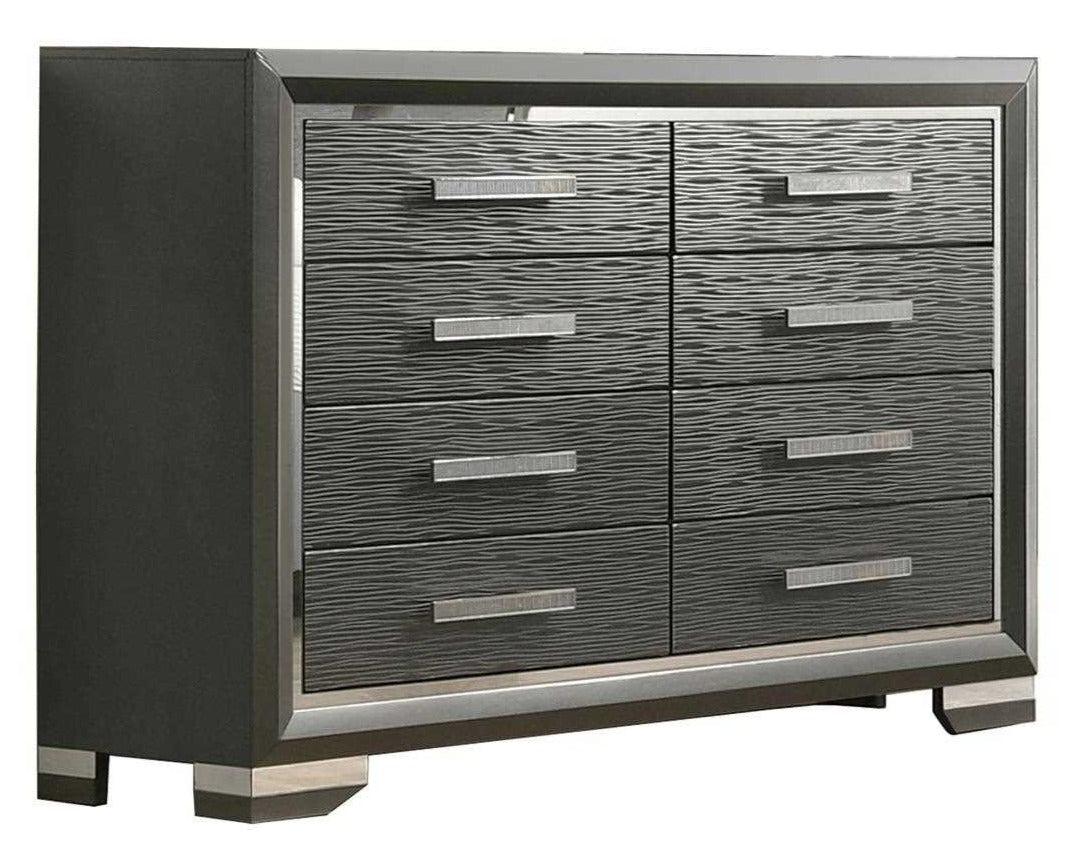 Juliette Dresser & Mirror Gray 1461