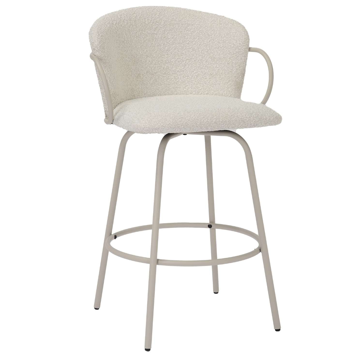 Kalani 26" Beige Swivel Counter Stool Set of 2 203-995BG