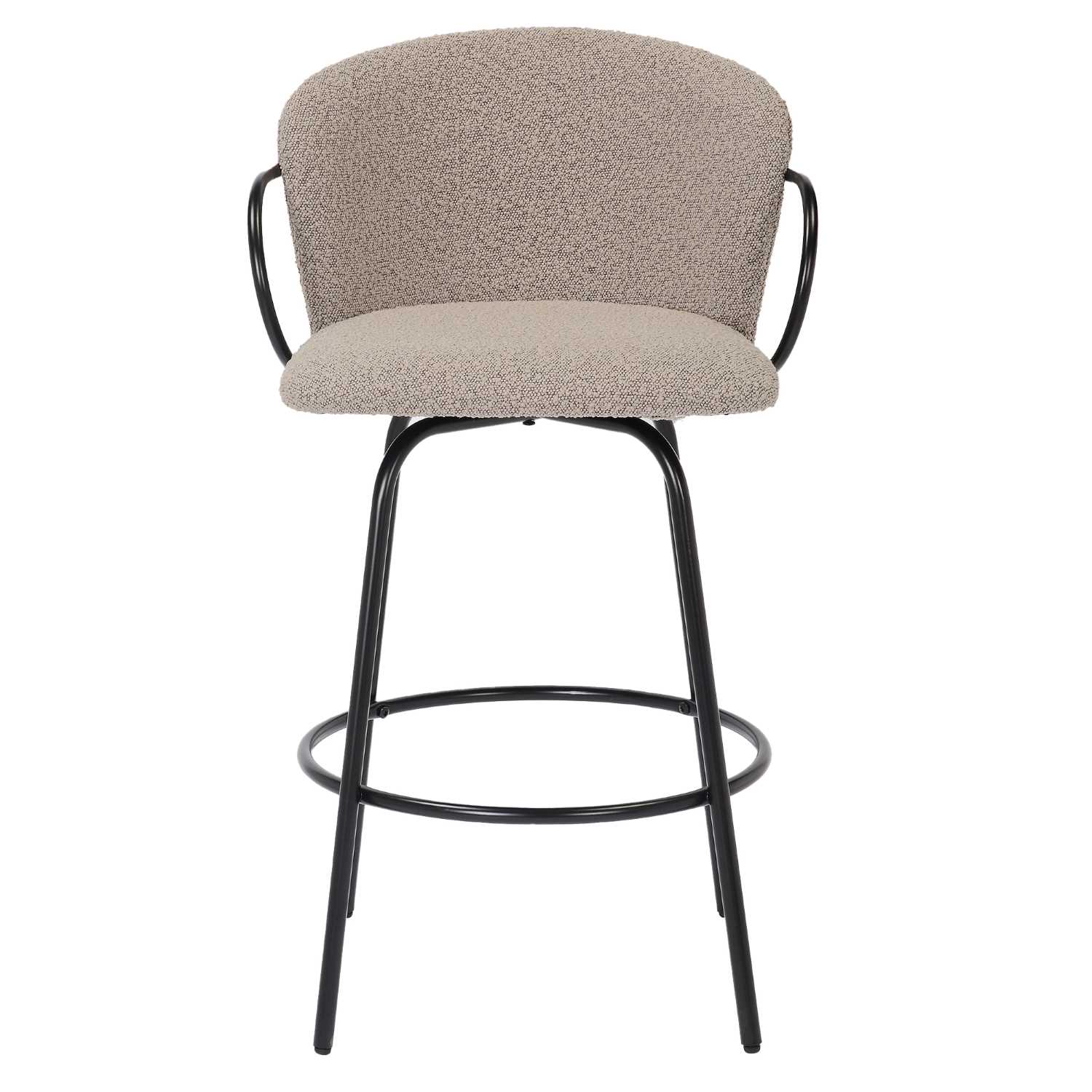 Kalani 26" Warm Grey Swivel Counter Stool Set of 2 203-995WGY