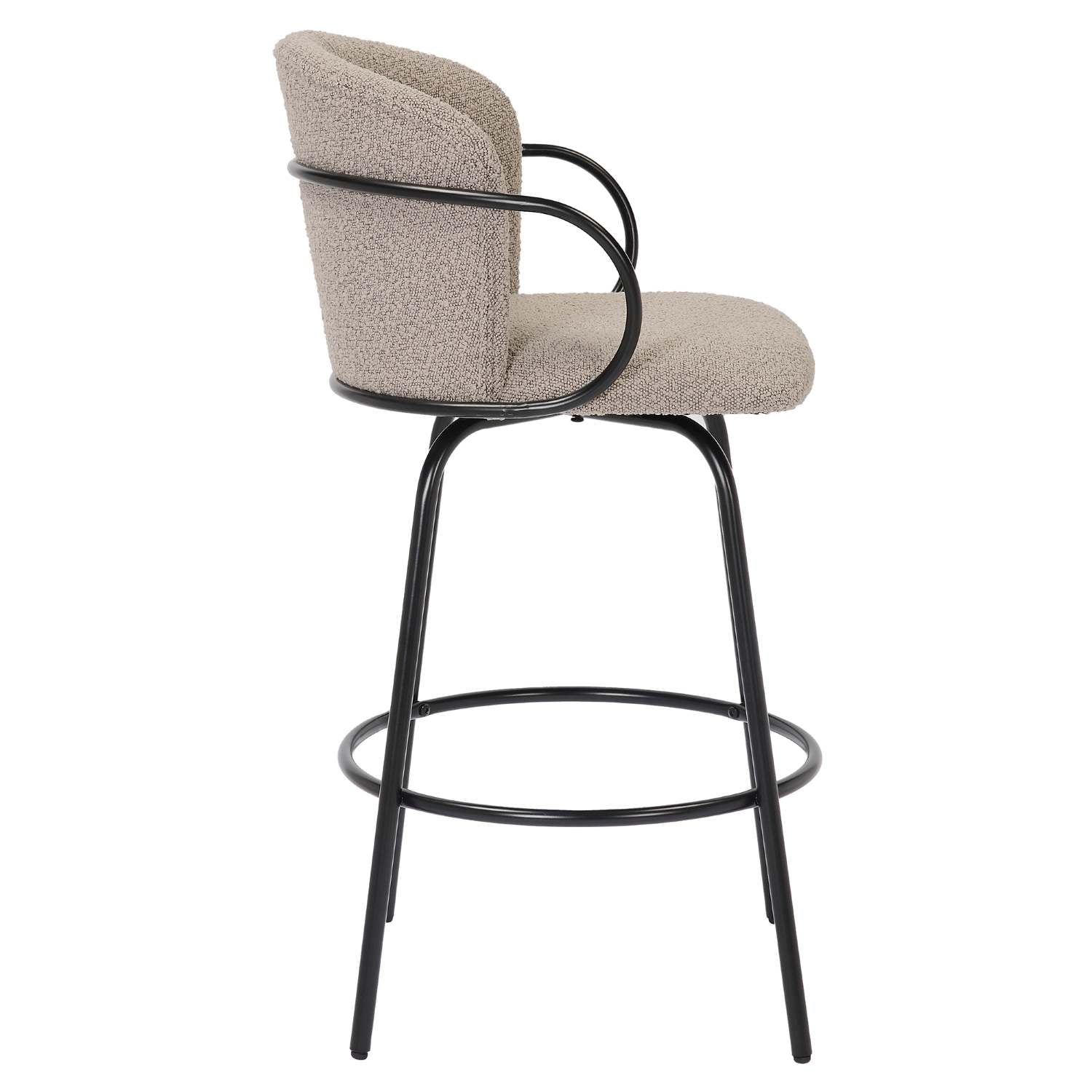 Kalani 26" Warm Grey Swivel Counter Stool Set of 2 203-995WGY