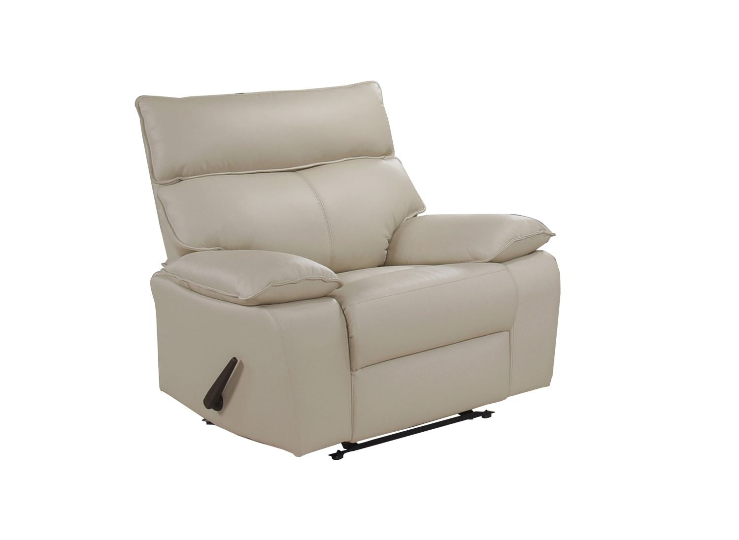 Kandra Top Grain Leather Manual Recliner Sofa Set with Lever 99087BEG