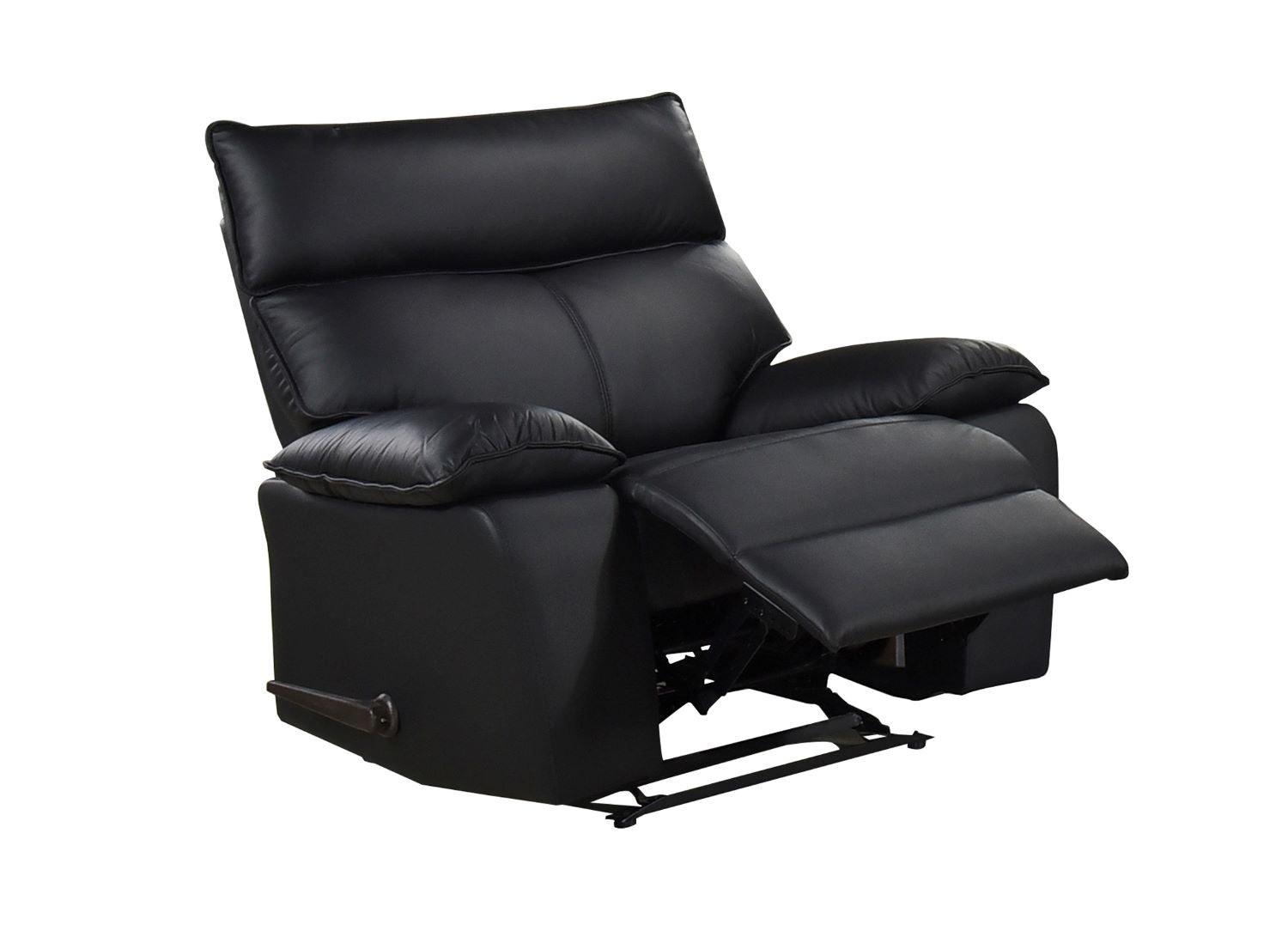 Kandra Top Grain Leather Manual Recliner Sofa Set with Lever 99087BLK