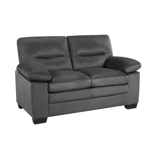 Keighly Fabric Loveseat Grey 9328