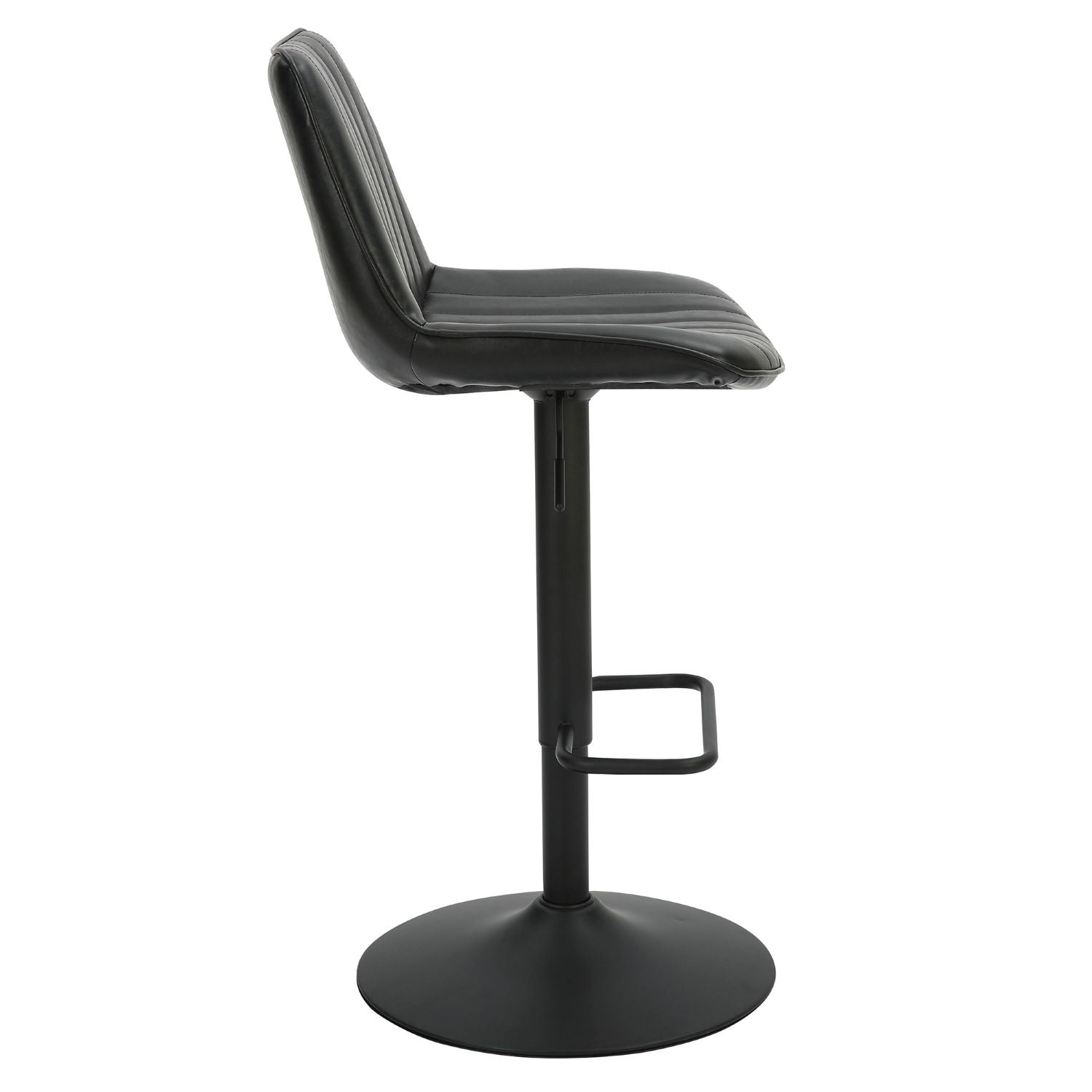 Kosi Adjustable Air-Lift Stool Set Of 2 in Black 203-190BLK