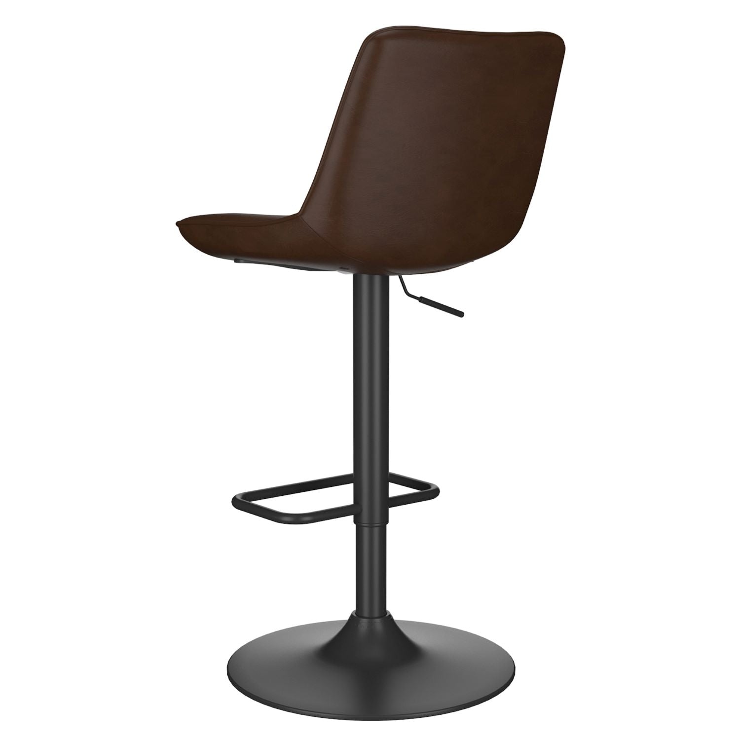 Kosi Adjustable Air-Lift Stool Set Of 2 in Brown 203-190BN