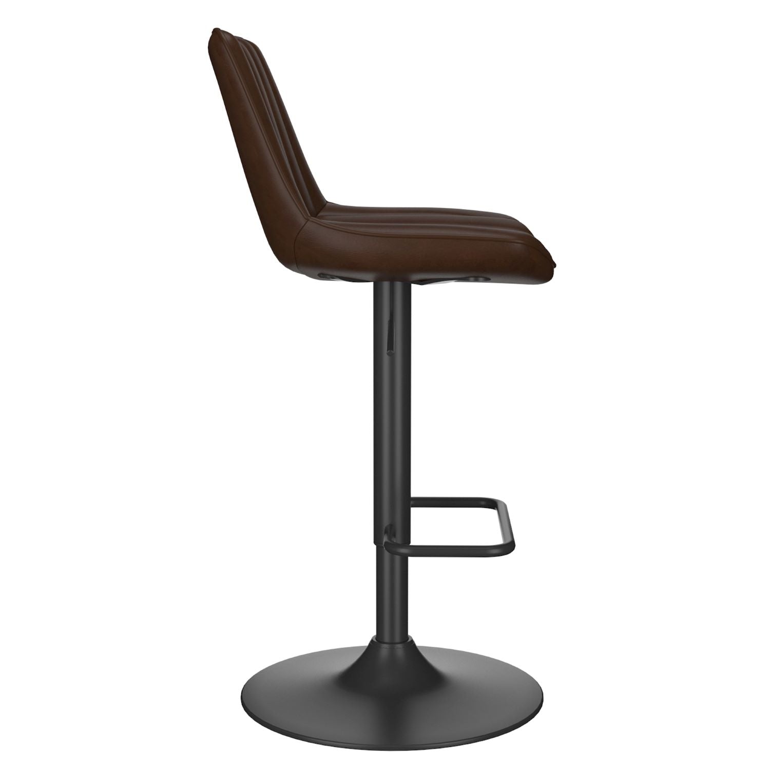 Kosi Adjustable Air-Lift Stool Set Of 2 in Brown 203-190BN