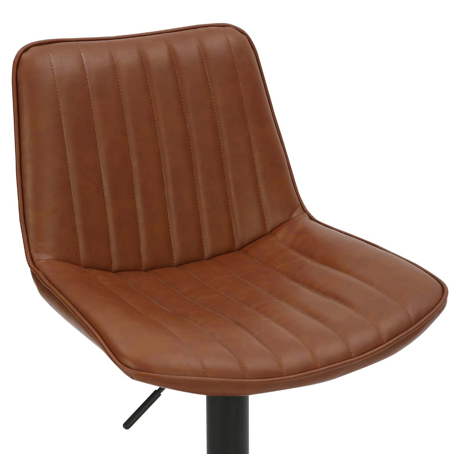 Kosi Adjustable Air-Lift Stool Set Of 2 in Saddle 203-190SD