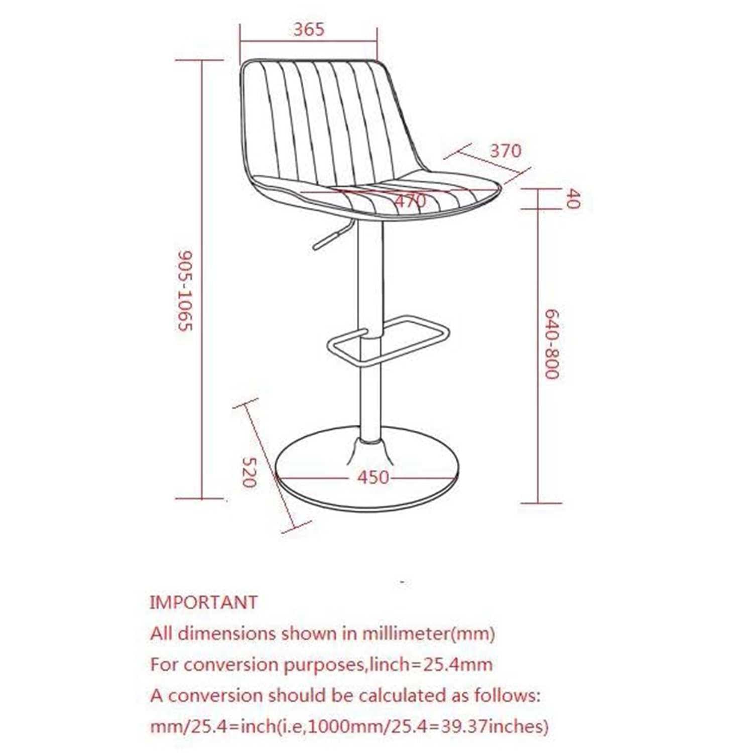 Kosi Adjustable Air-Lift Stool Set Of 2 in Saddle 203-190SD
