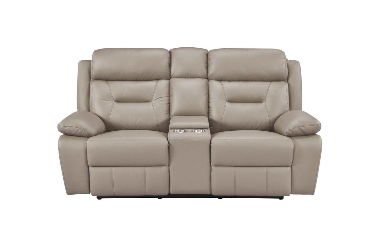 Laconia Genuine Top Grain Leather Power Recliner Sofa Sets Latte 9629