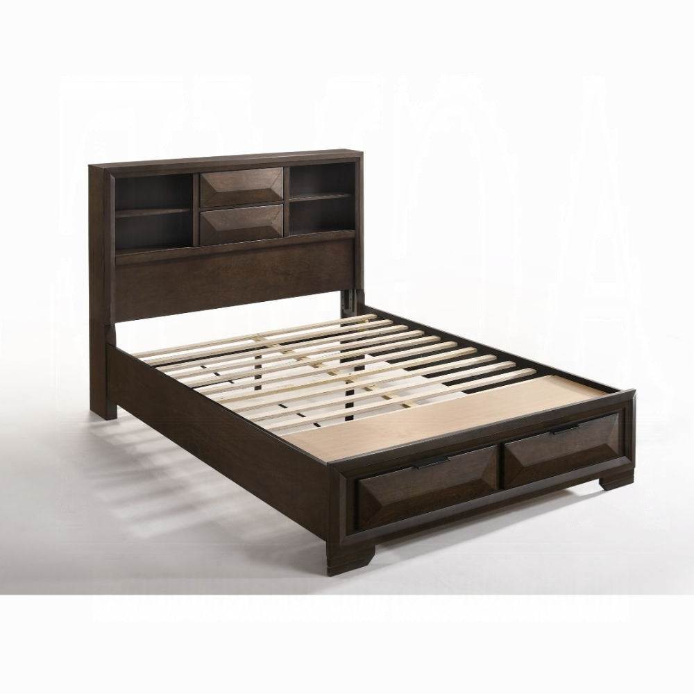 Laura Espresso Wooden Bed