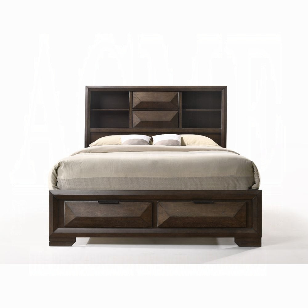 Laura Espresso Wooden Bed