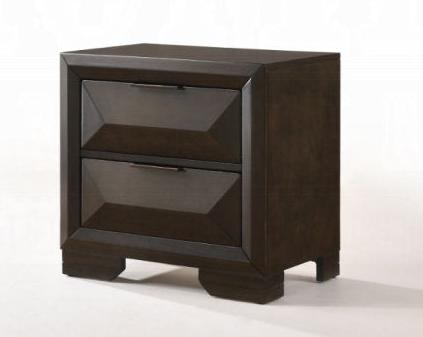 Laura Espresso Wooden Night Stand