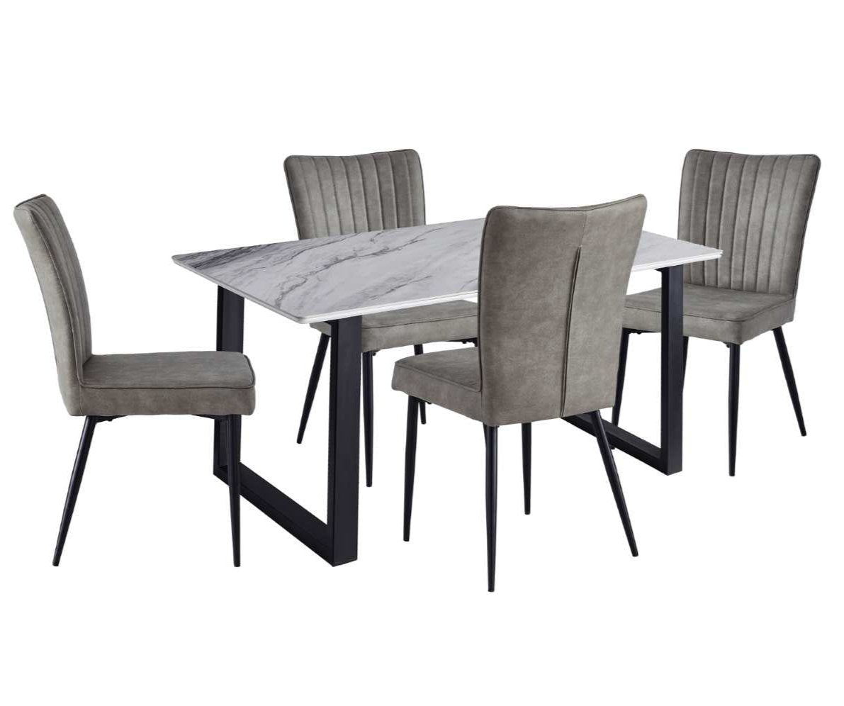 Leander Dining Dining Set Grey 5915