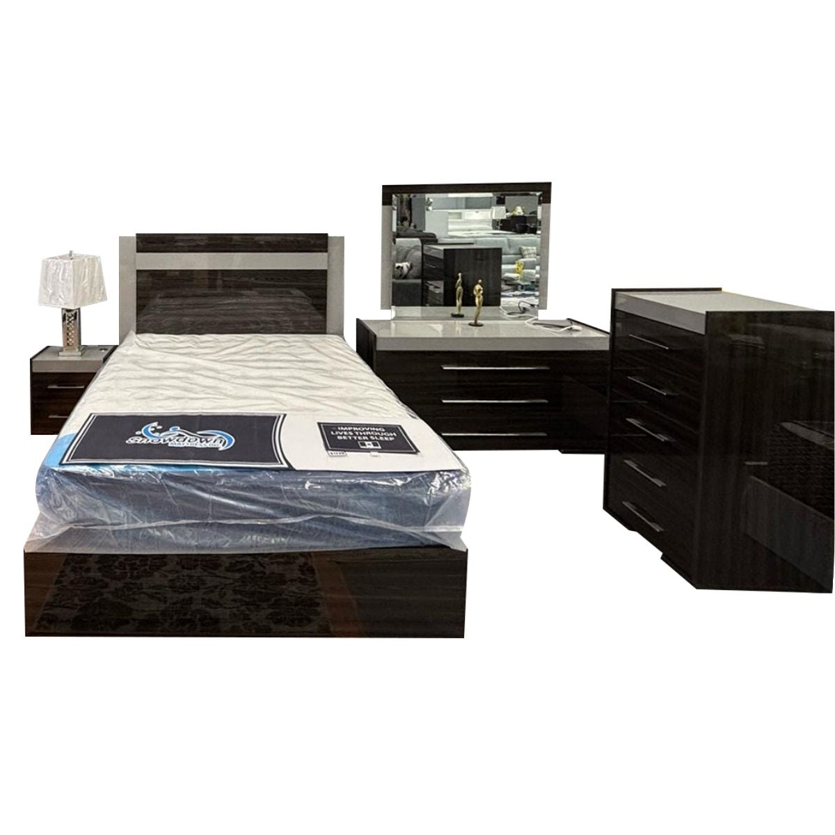 Lester Canadian Made Italian Style Lacquer Bedroom Collection