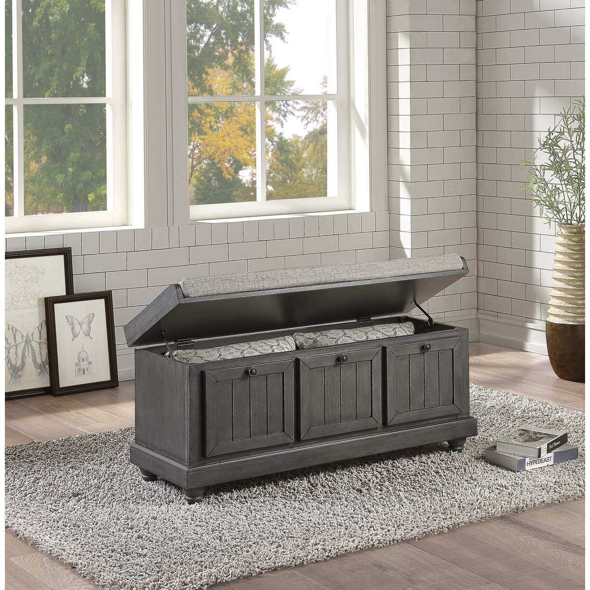 Lift Top Storage Bench 4586DG