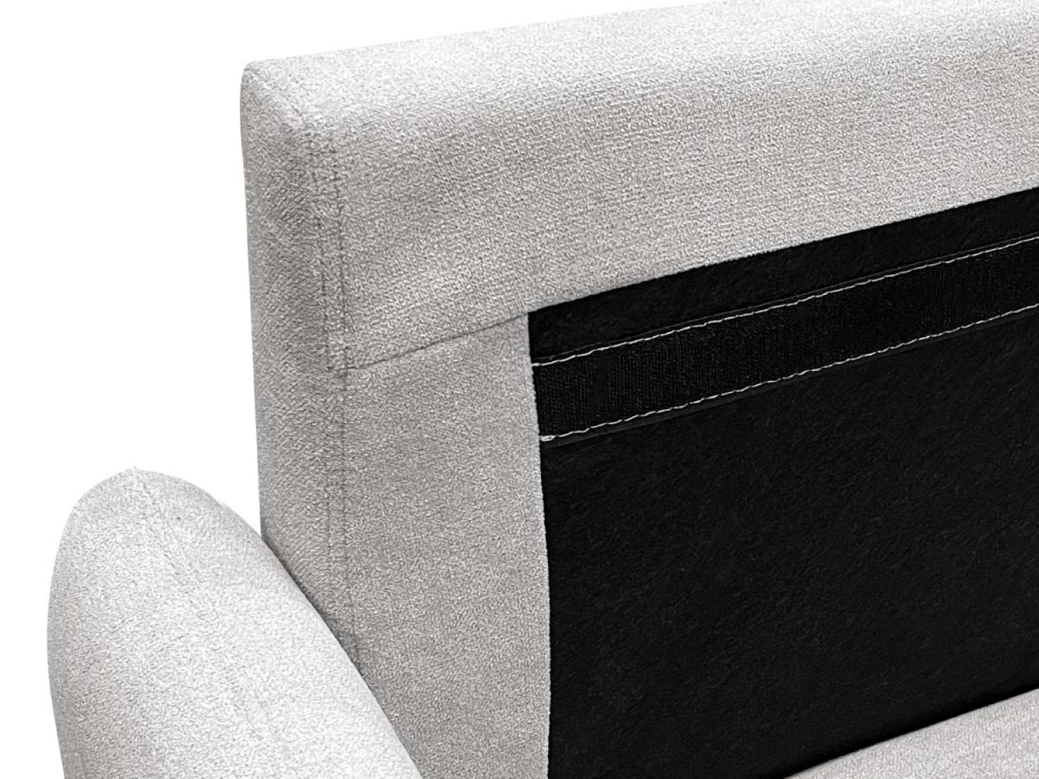 Light Grey Fabric 3 Seater Sofa 70992