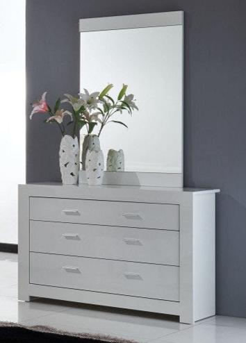 Lily High Gloss Dresser & Mirror