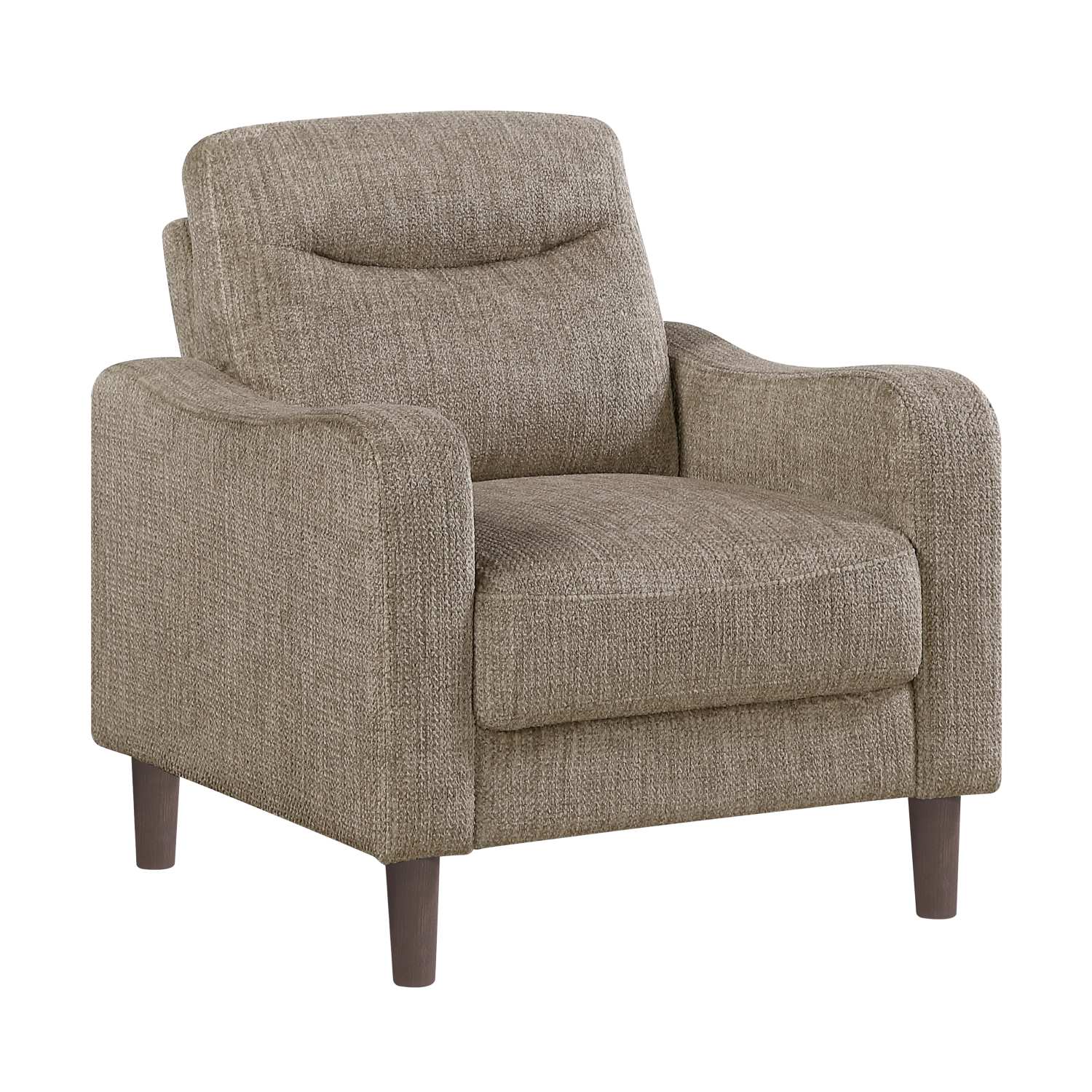 Linden Chenille Fabric Brown Sofa Set 9180 BRW