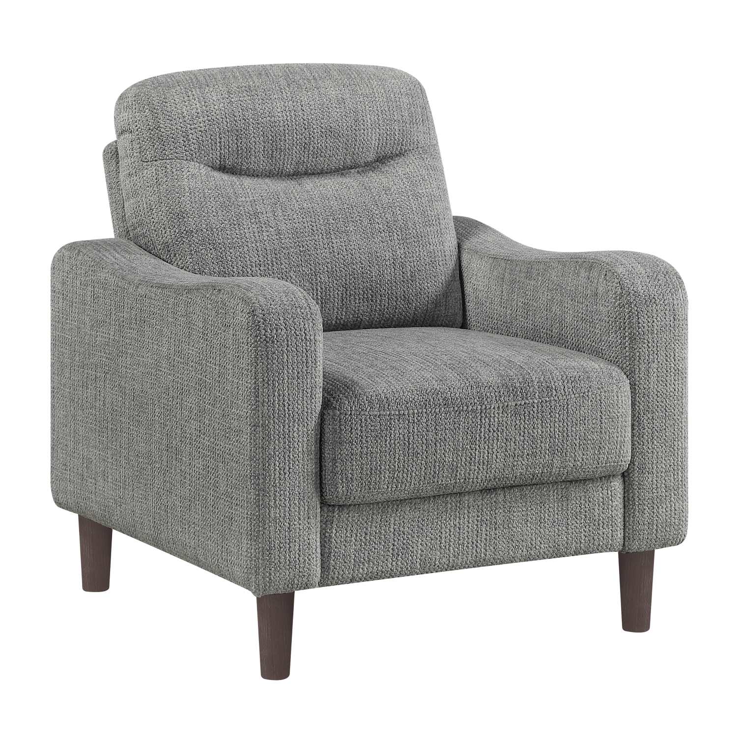 Linden Chenille Fabric Grey Sofa Set 9180 GRY