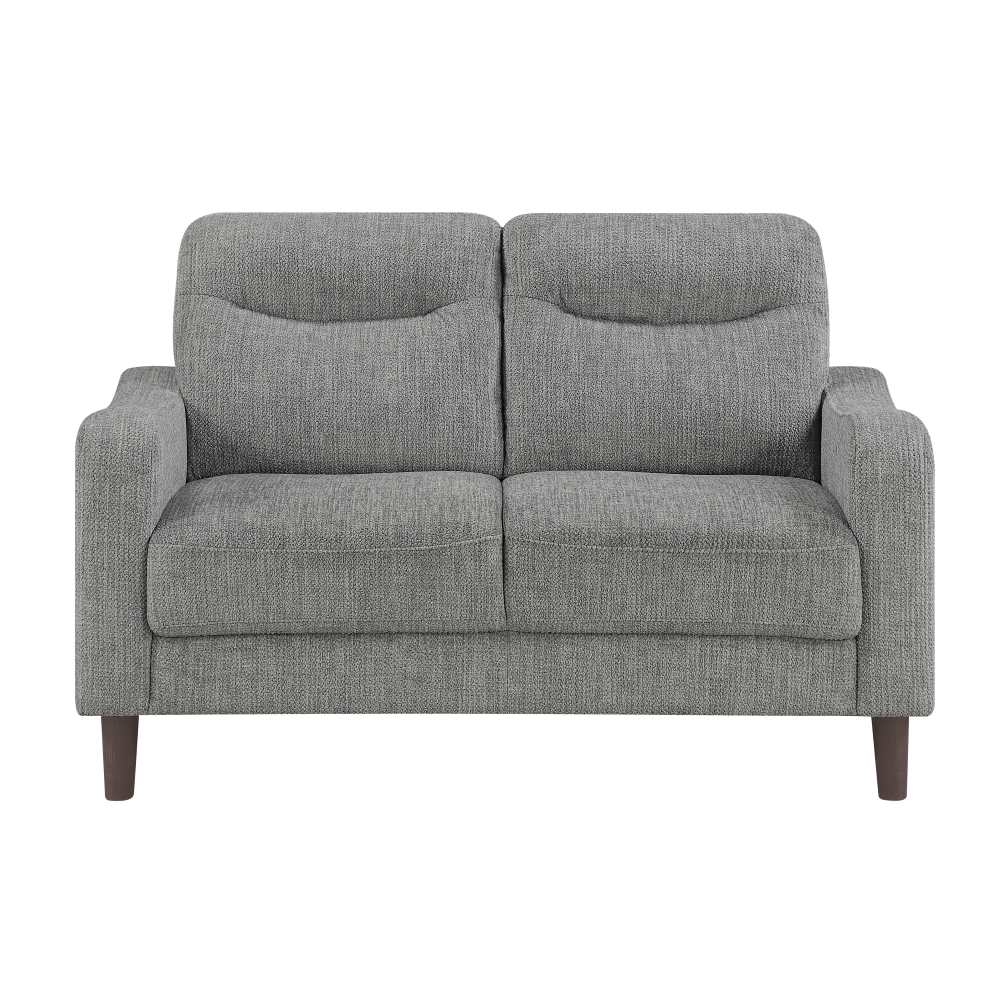 Linden Chenille Fabric Grey Sofa Set 9180 GRY