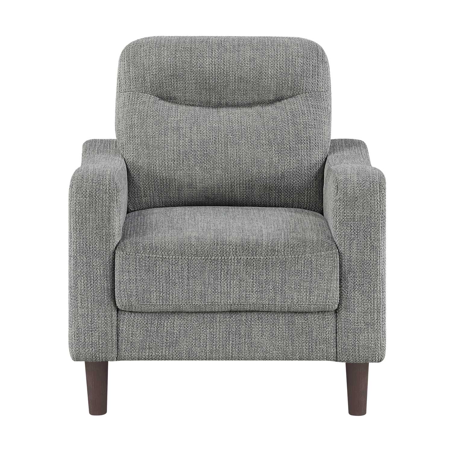 Linden Chenille Fabric Grey Sofa Set 9180 GRY