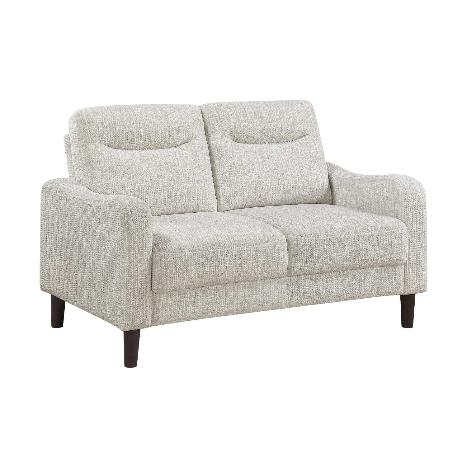 Linden Chenille Fabric Taupe Loveseat 9180TPE