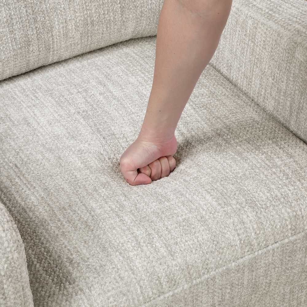 Linden Chenille Fabric Taupe Loveseat 9180TPE
