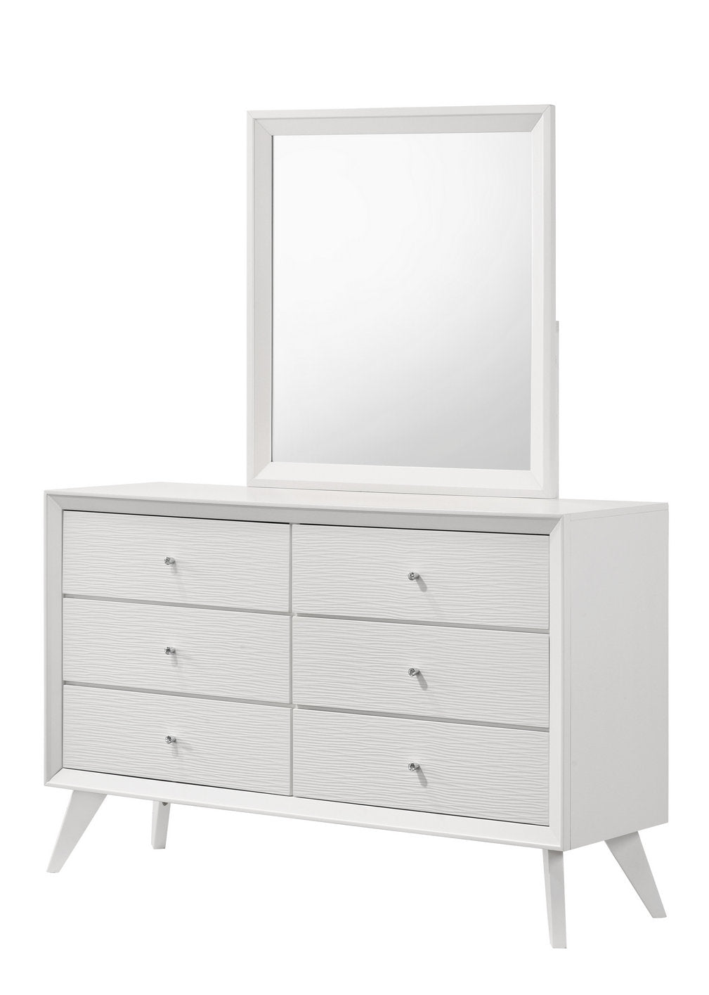 Mia White Bedroom Set 6 PC