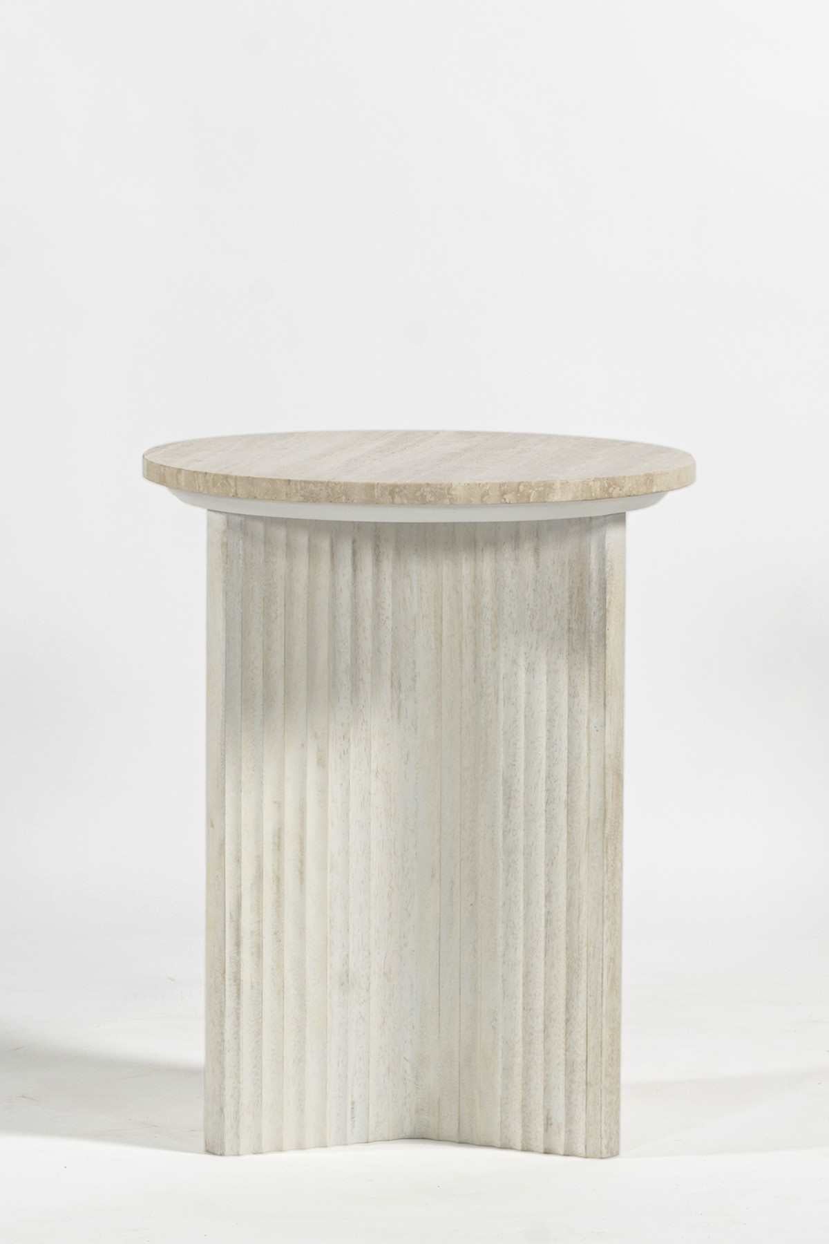 Madison Accent Table White 222223