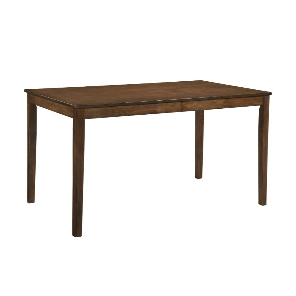 Wooden table on a white background