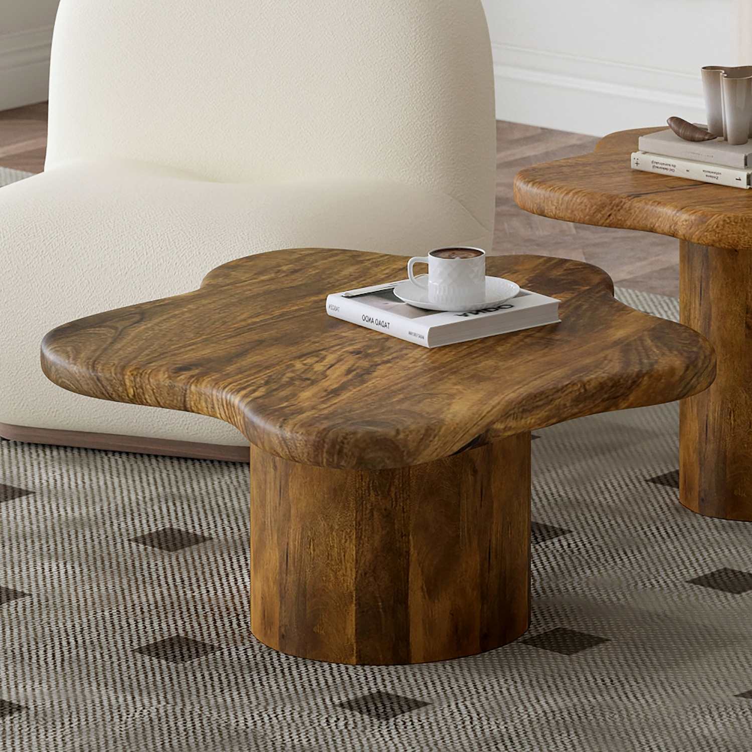 Mayal Wooden Large Coffee Table Walnut 301-149LG_WAL