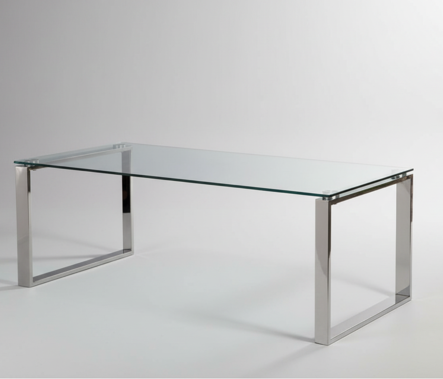 Metro 3pc Glass Coffee Table Set with Chrome Finish 3646