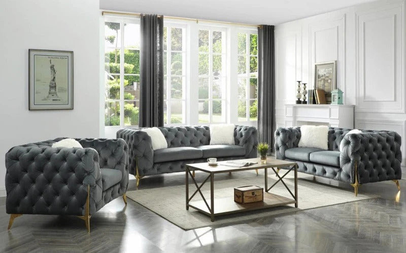 Michelle Modern Sofa Set Grey