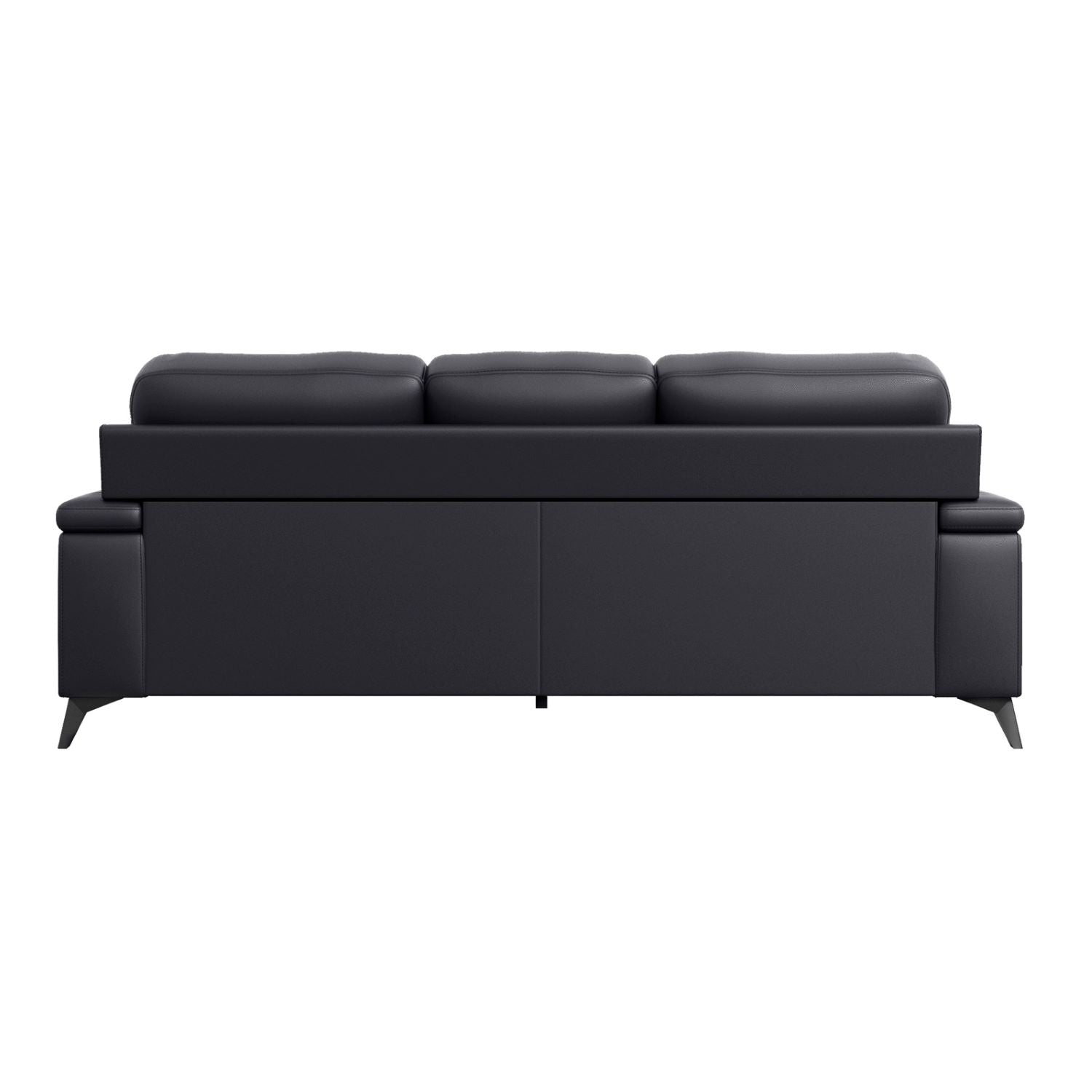 Mischa Top Grain Leather Sofa Set Black 9514