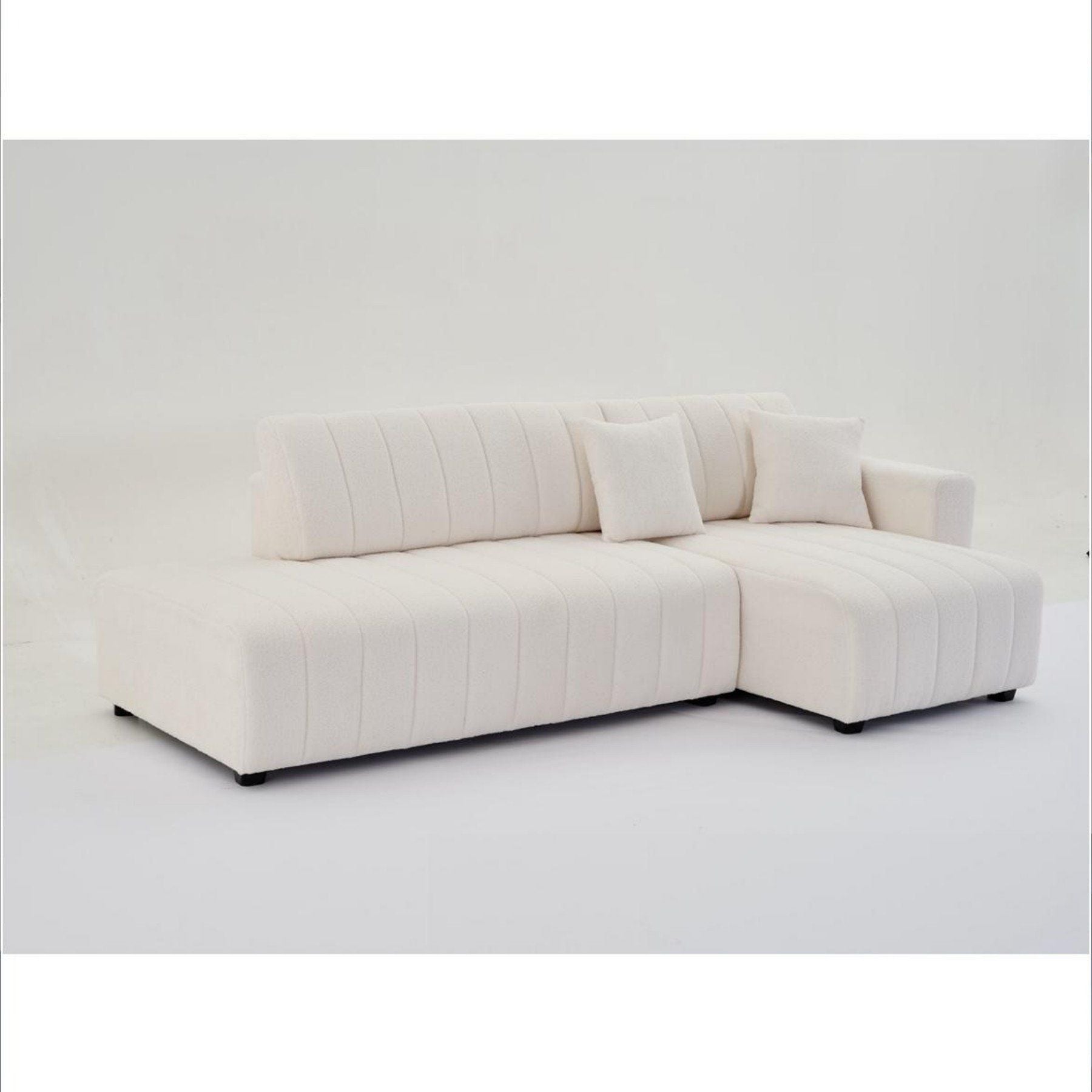 Nest Fabric Sectional Sofa Beige