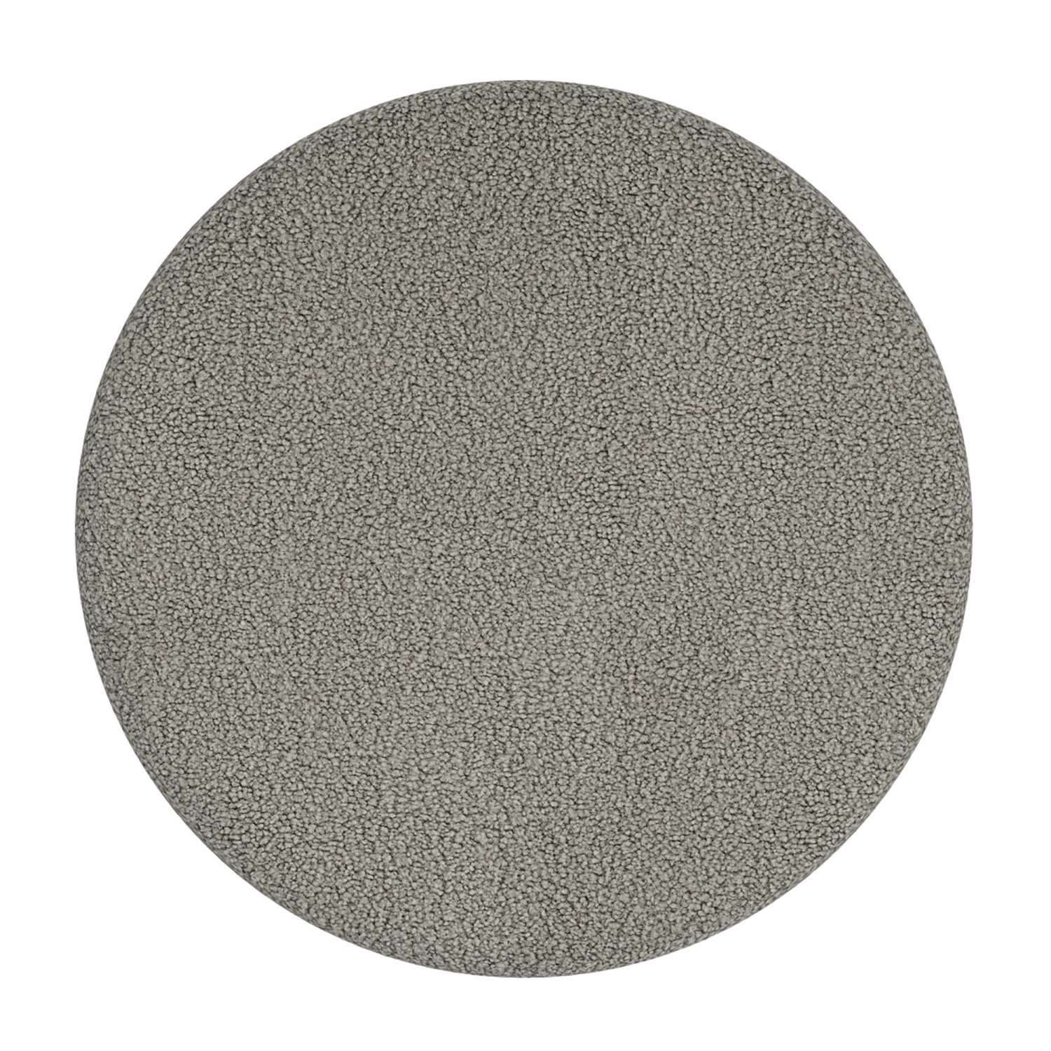 Novar Round Swivel Ottoman in Warm Grey Boucle 402-670WGY
