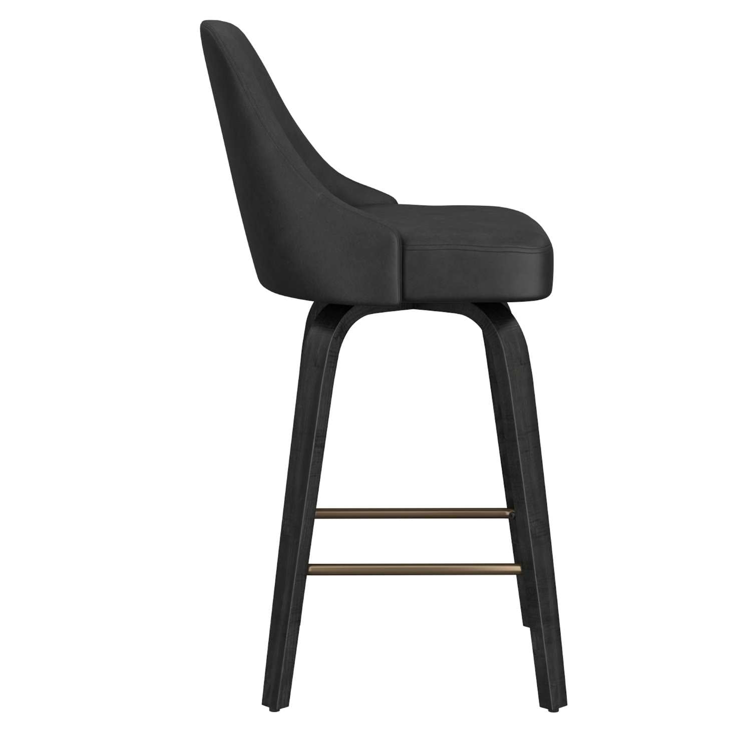 Oakley 26" Charcoal Swivel Counter Stool Set of 2 203-887CH