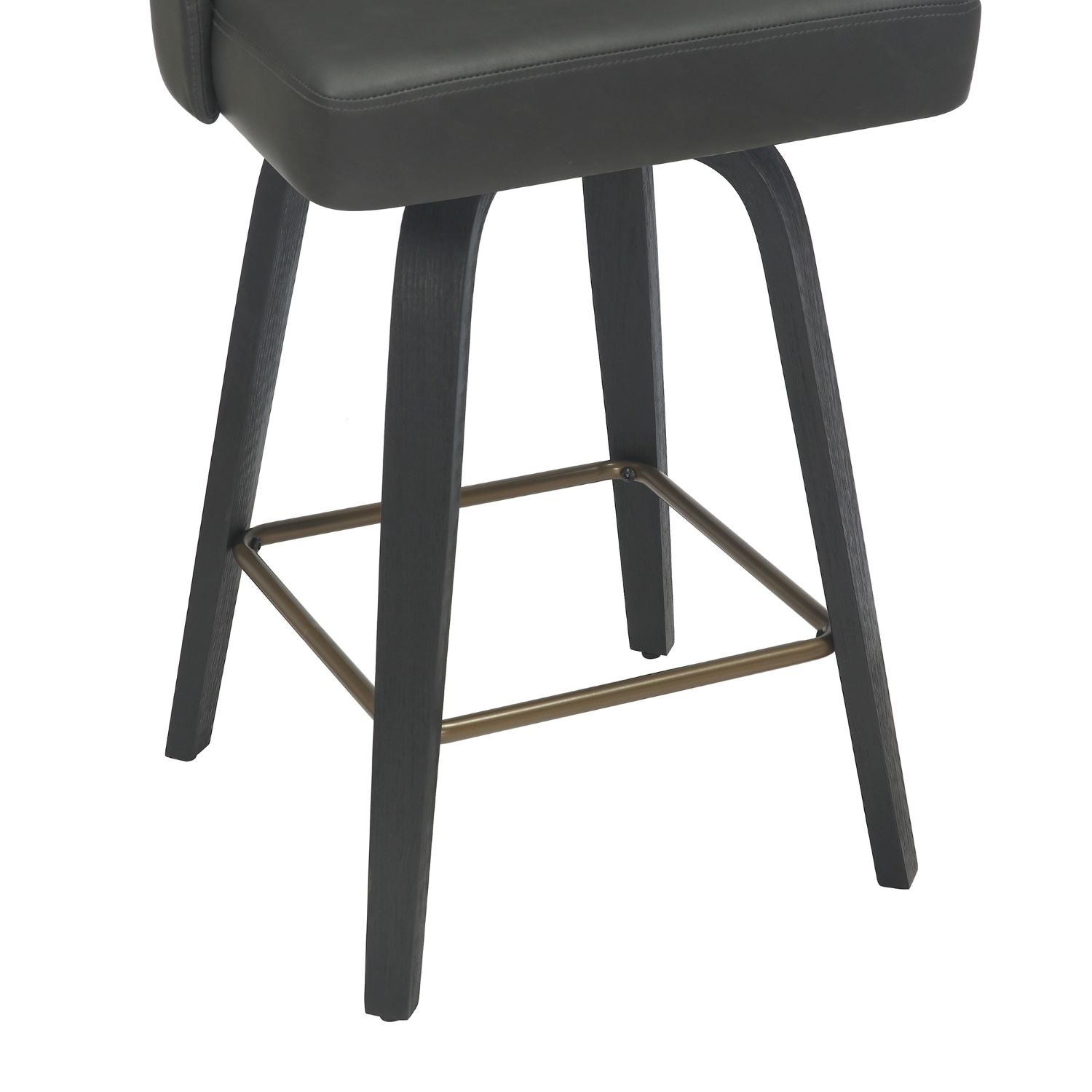 Oakley 26" Charcoal Swivel Counter Stool Set of 2 203-887CH
