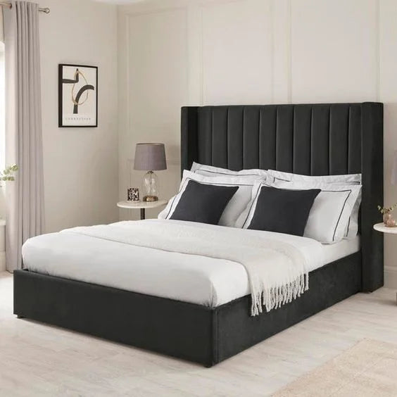 Oliver Hydraulic Lift Platform Storage Bed Black