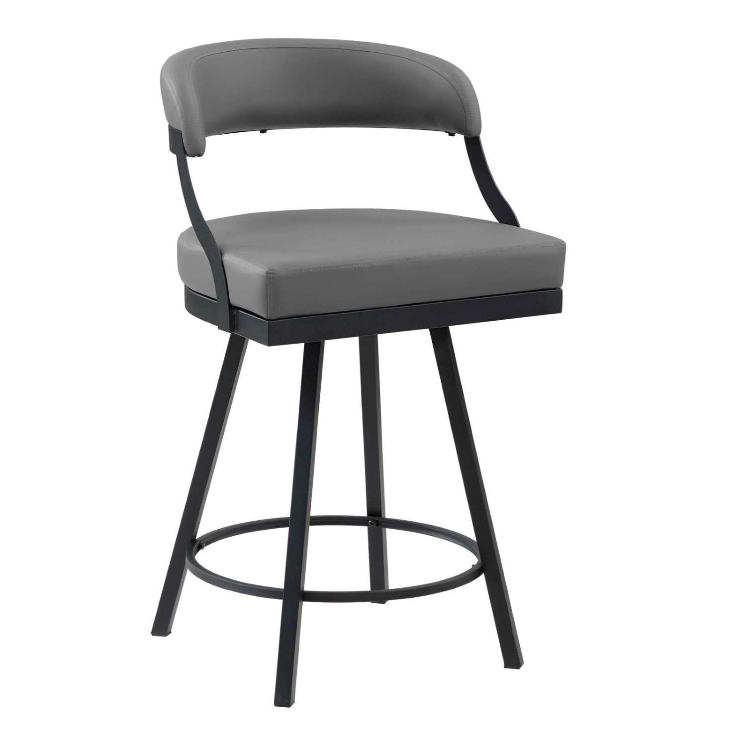 Oxton Swivel Counter Height Chair Grey Set Of 2 5565M-24GY