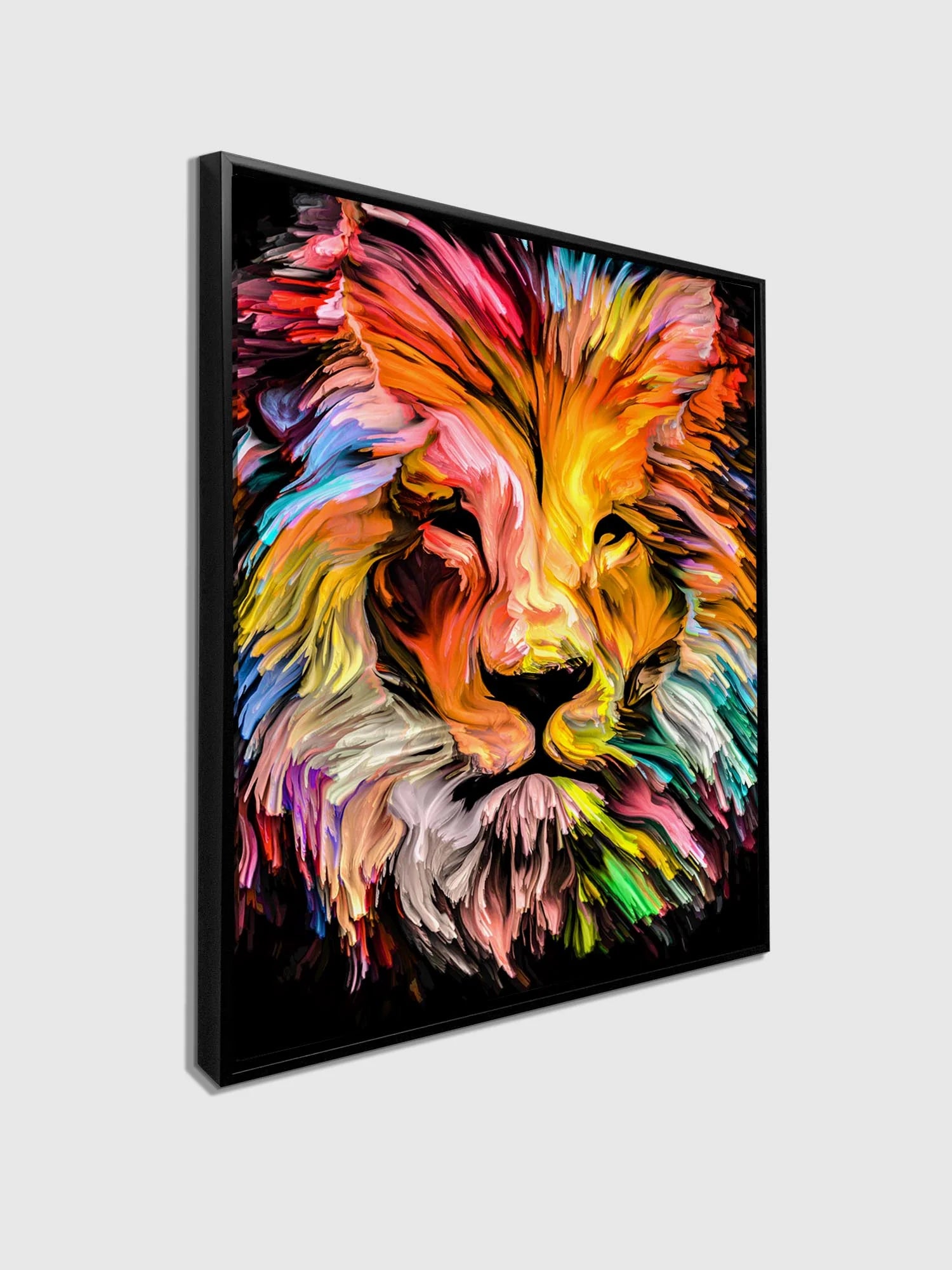 Painted Lion Canvas Art 36" x 48"