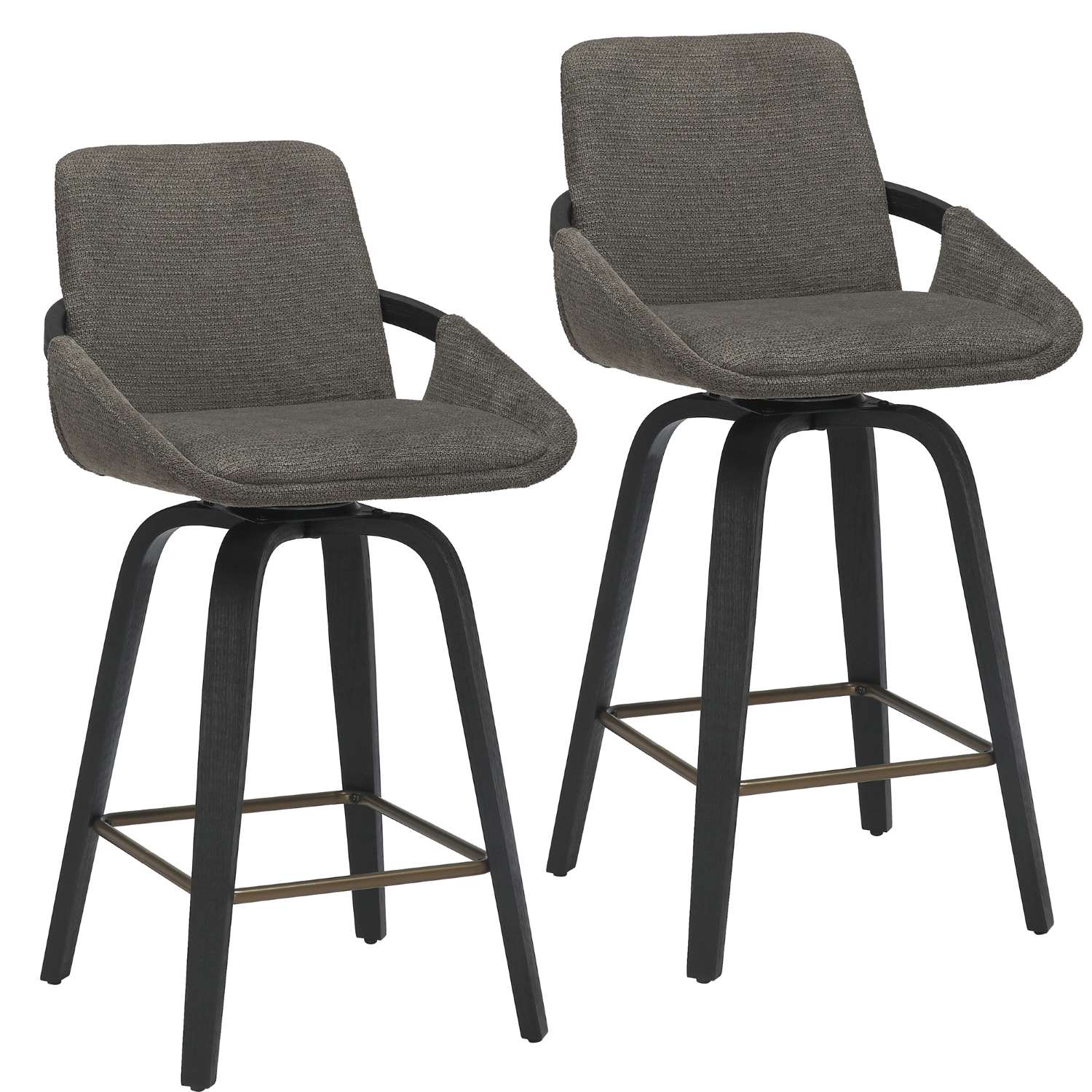 Parker 26" Charcoal Swivel Counter Stool 203-944CH