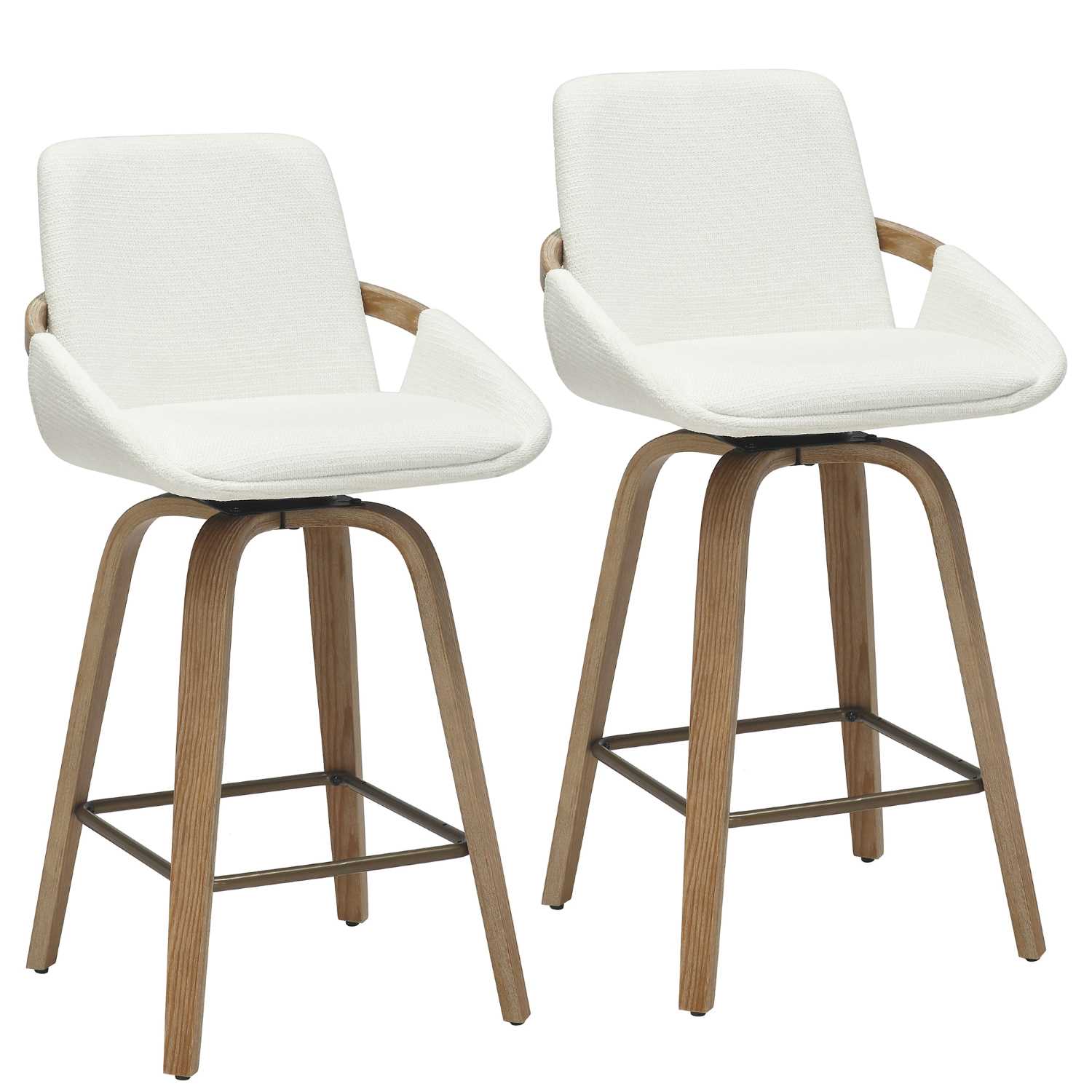Parker 26" Ivory Swivel Counter Stool 203-944IV